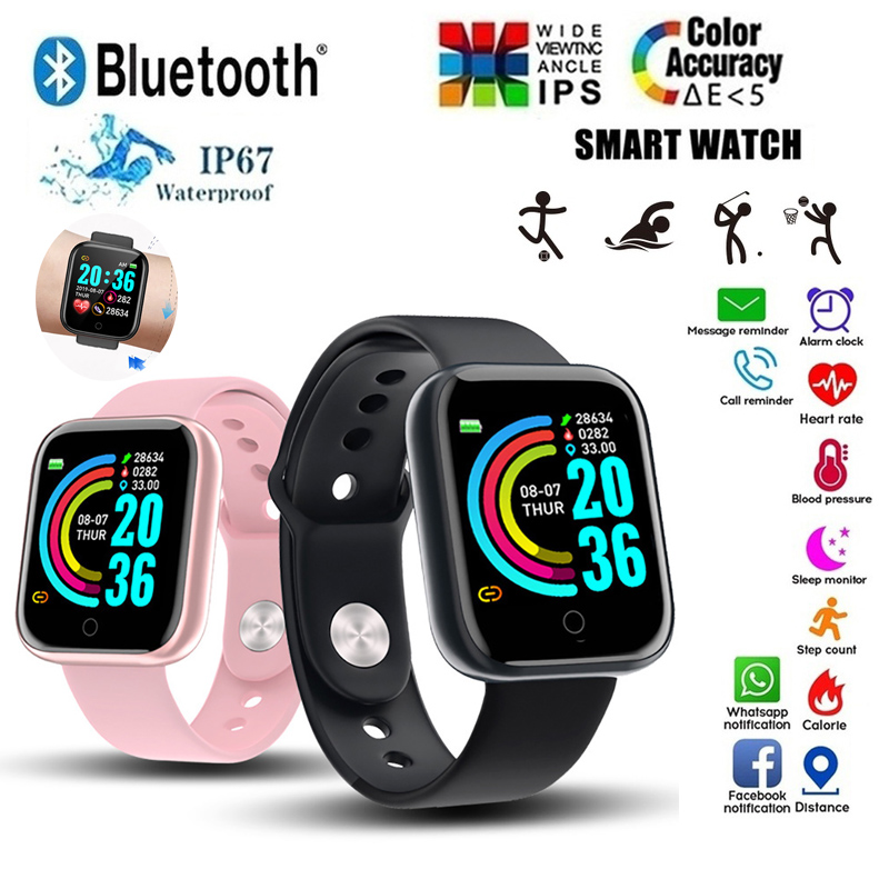 Smartwatch Face - D20スマートウォッチ防水フィットネストラッカー心拍数モニター血圧bluetoothスマートウォッチ手首にアップルのiosアンドロイド