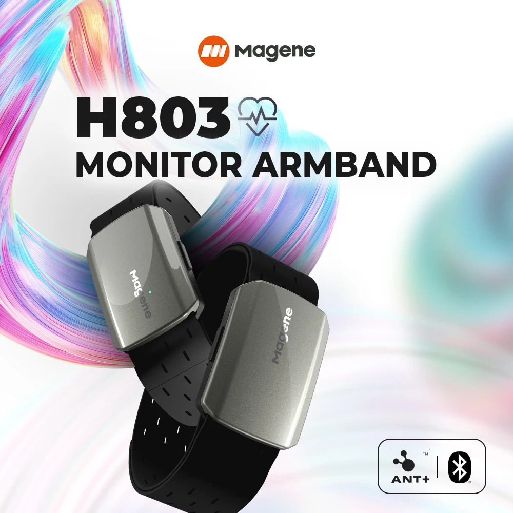 Rugged Sport Strap - Magene H803 心拍数アームバンドモニター デュアルモード Bluetooth ANT