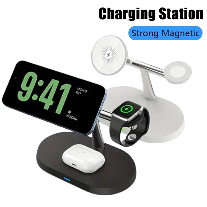 Smartwatch Ac - 3 in 1 Opansten マグネット式ワイヤレス充電スタンド iPhone