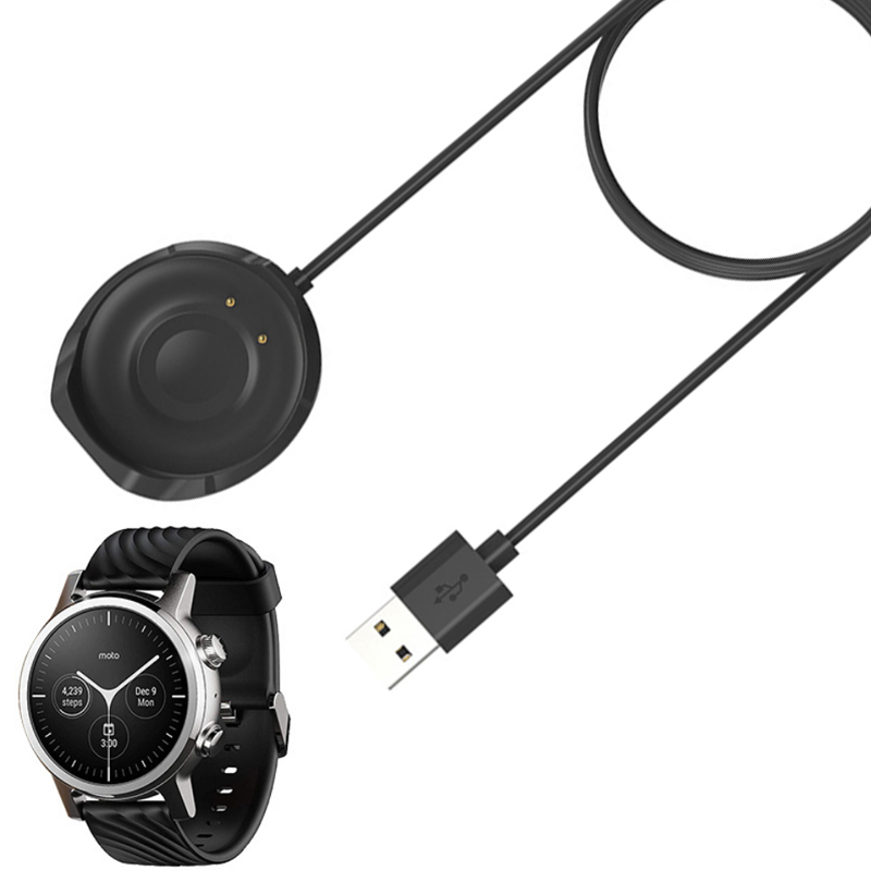Motorola Smartwatch Accessories - 二輪車用磁気USB充電ケーブル,スマート時計アクセサリー用磁気コード,360,3