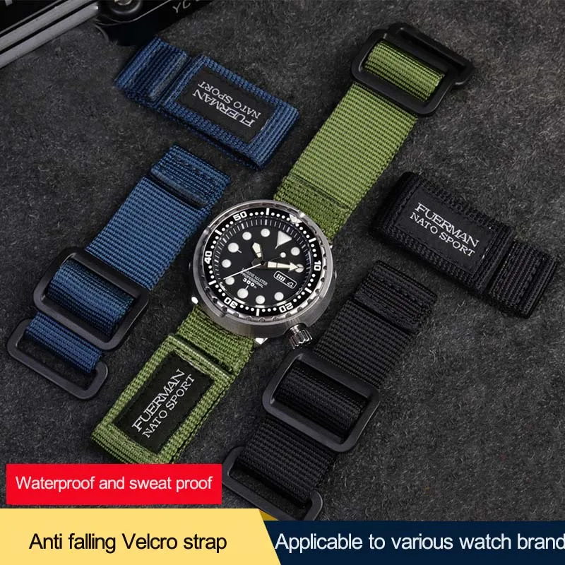 Nylon Nato Strap - Nnatato-スポーツウォッチストラップ,20mmナイロンウォッチバンド,22mm, 24mm通貨