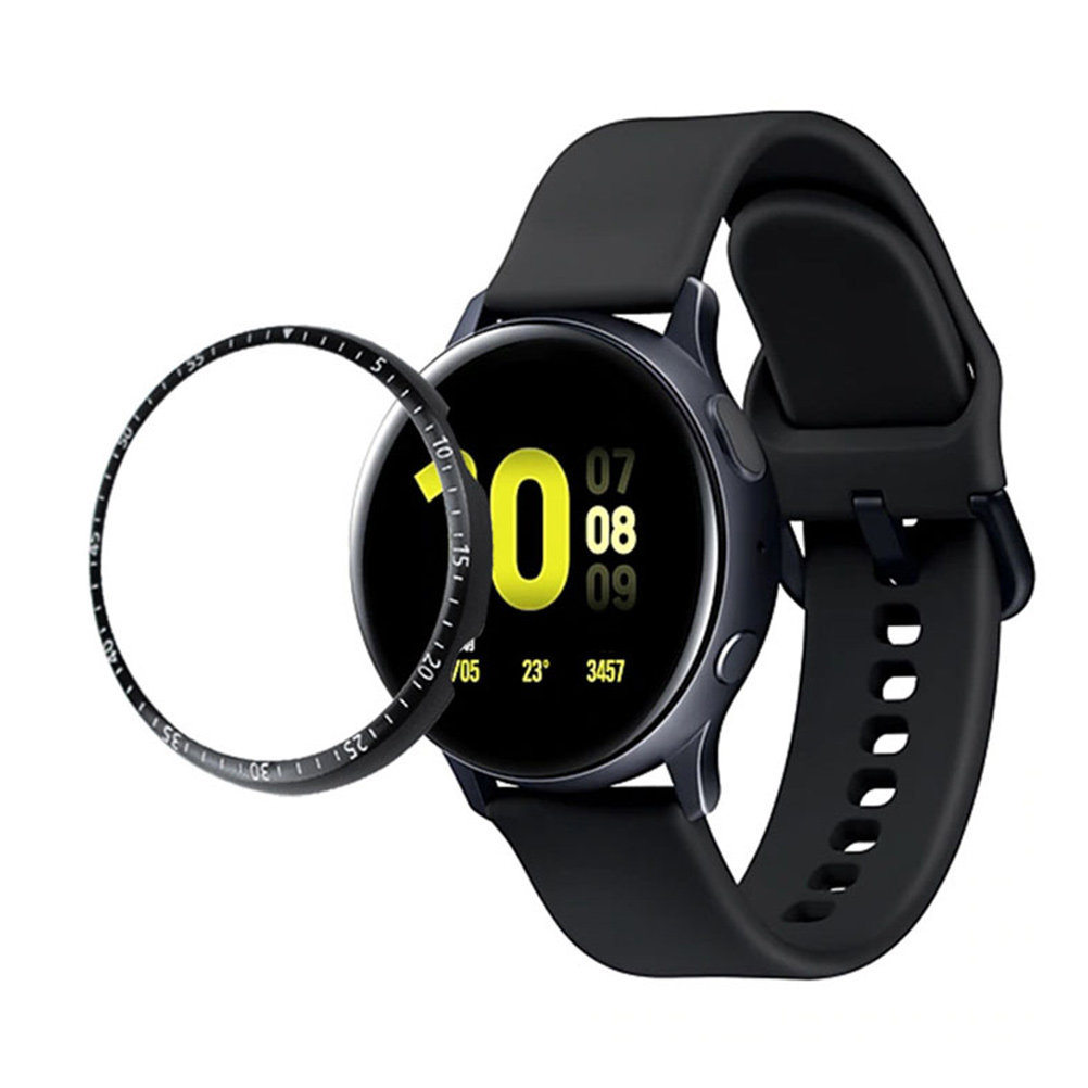 Watch Face Protector - 1 個のタイムスケール時計ベゼルリングエレガントな保護カバー Galaxy Watch Active2 と互換性のある耐久性のある傷防止アクセサリー