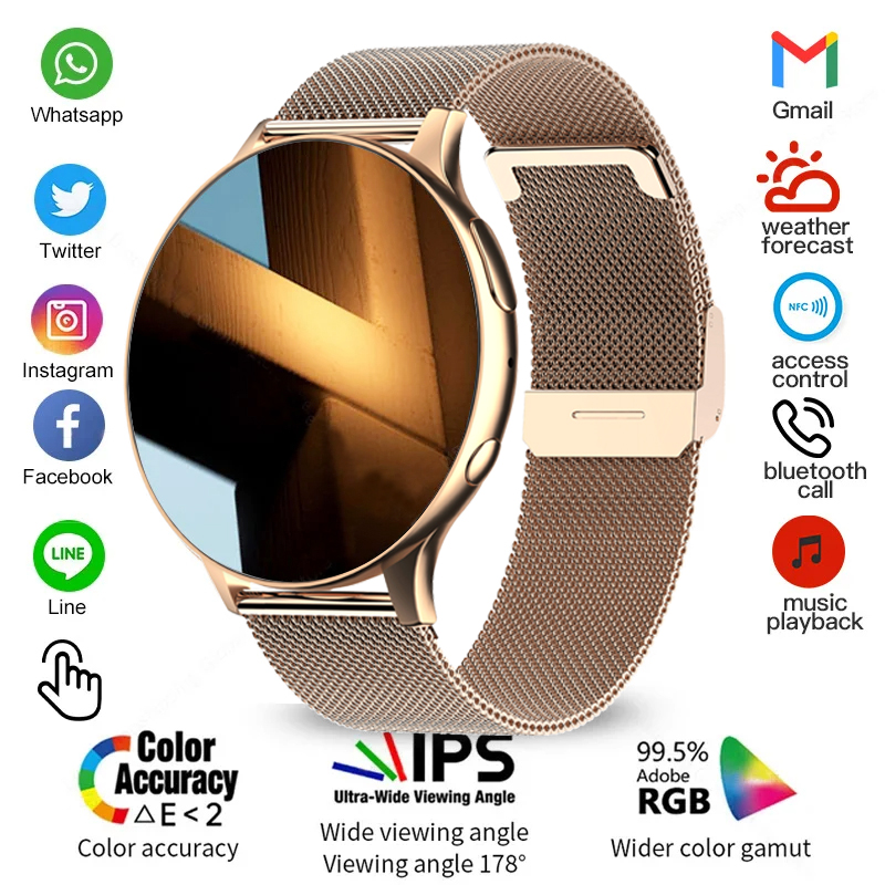 Smartwatch Face - 2026 女性 Bluetooth 通話スマートウォッチ心拍数血圧モニタースマートウォッチ IP67 防水男性スマートウォッチ