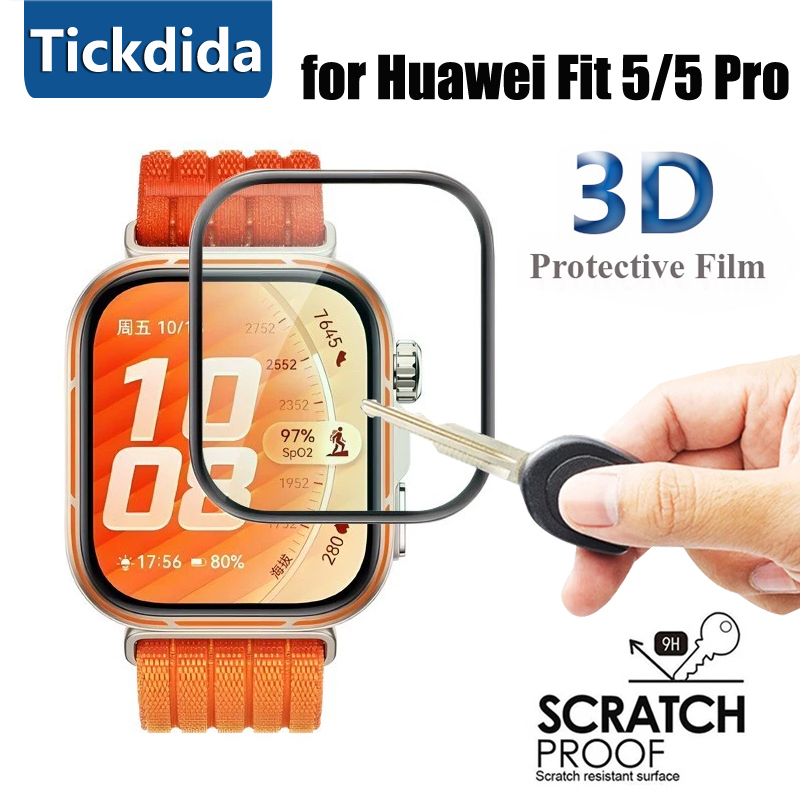 Watch Face Protector - ソフト強化ガラス Huawei Watch Fit 5 Pro