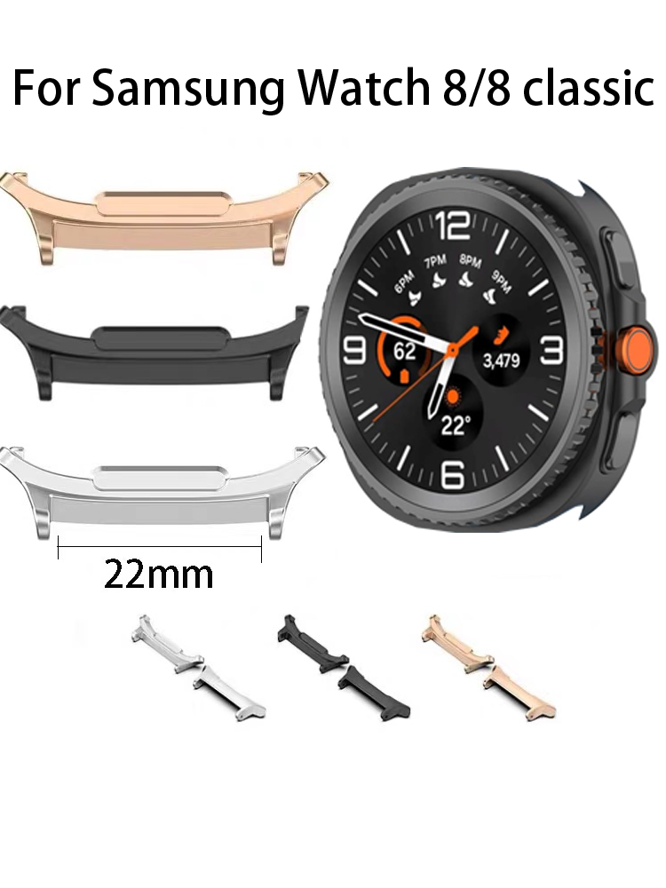 Smartwatch Straps & Accessories - 22 ミリメートル時計バンドコネクタ samsung 時計 8/8 クラシック