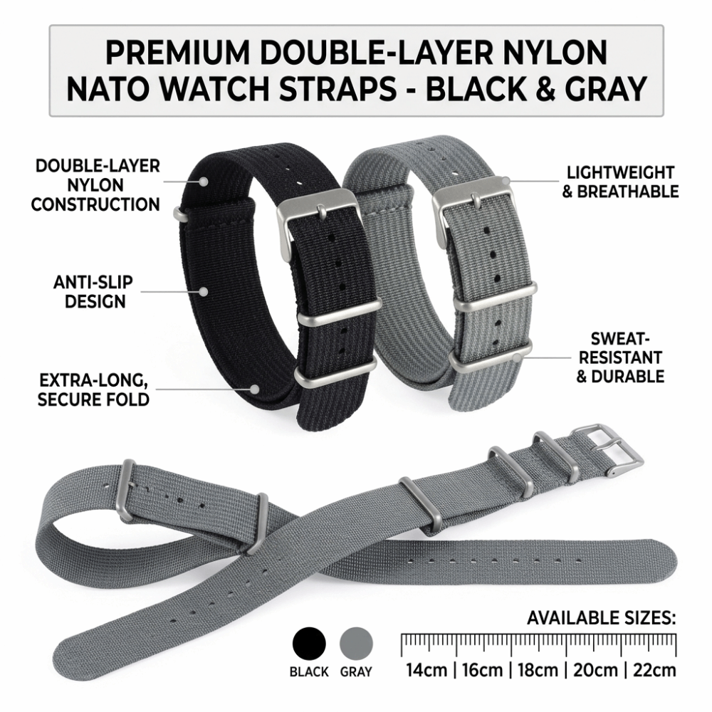 14/16/18/20/22 ミリメートル NATO 時計バ - Nylon Nato Strap のレビューと価格