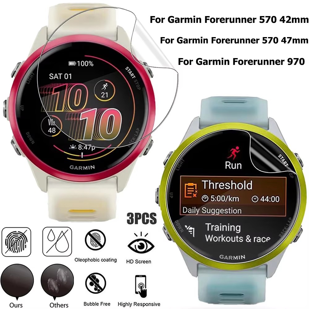1-3 個のヒドロゲルフィルムガーミンフェニックス 8 51 - Watch Face Protector のレビューと価格