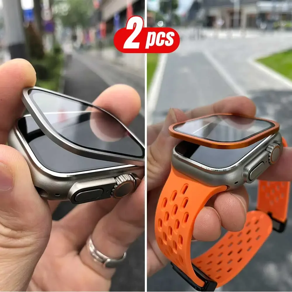 2 個チタン金属フレーム Apple Watch Ultra - Smartwatch Case のレビューと価格