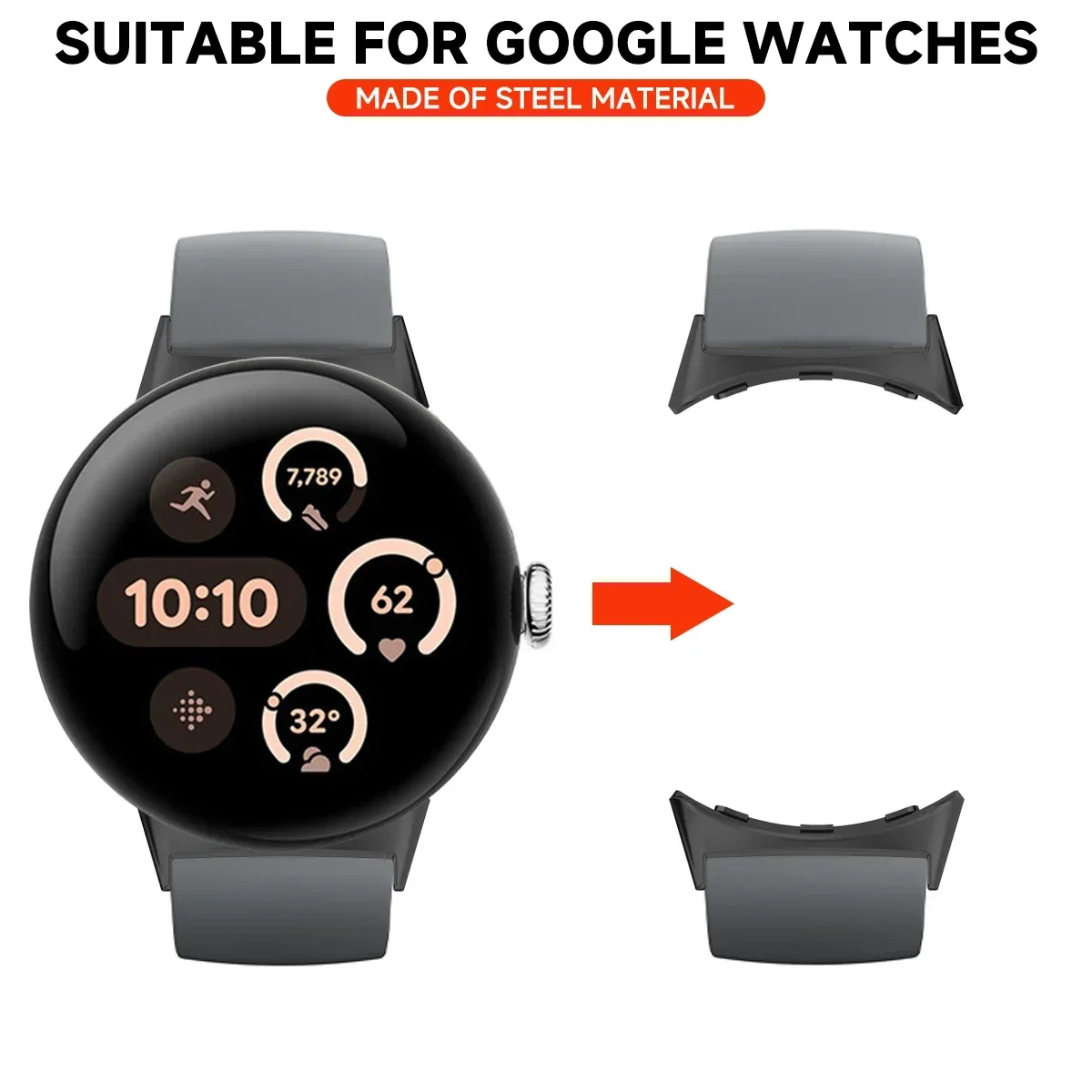 Google Pixel 3用ウォッチストラップコネクタアダ - Smartwatch Straps & Accessories のレビューと価格