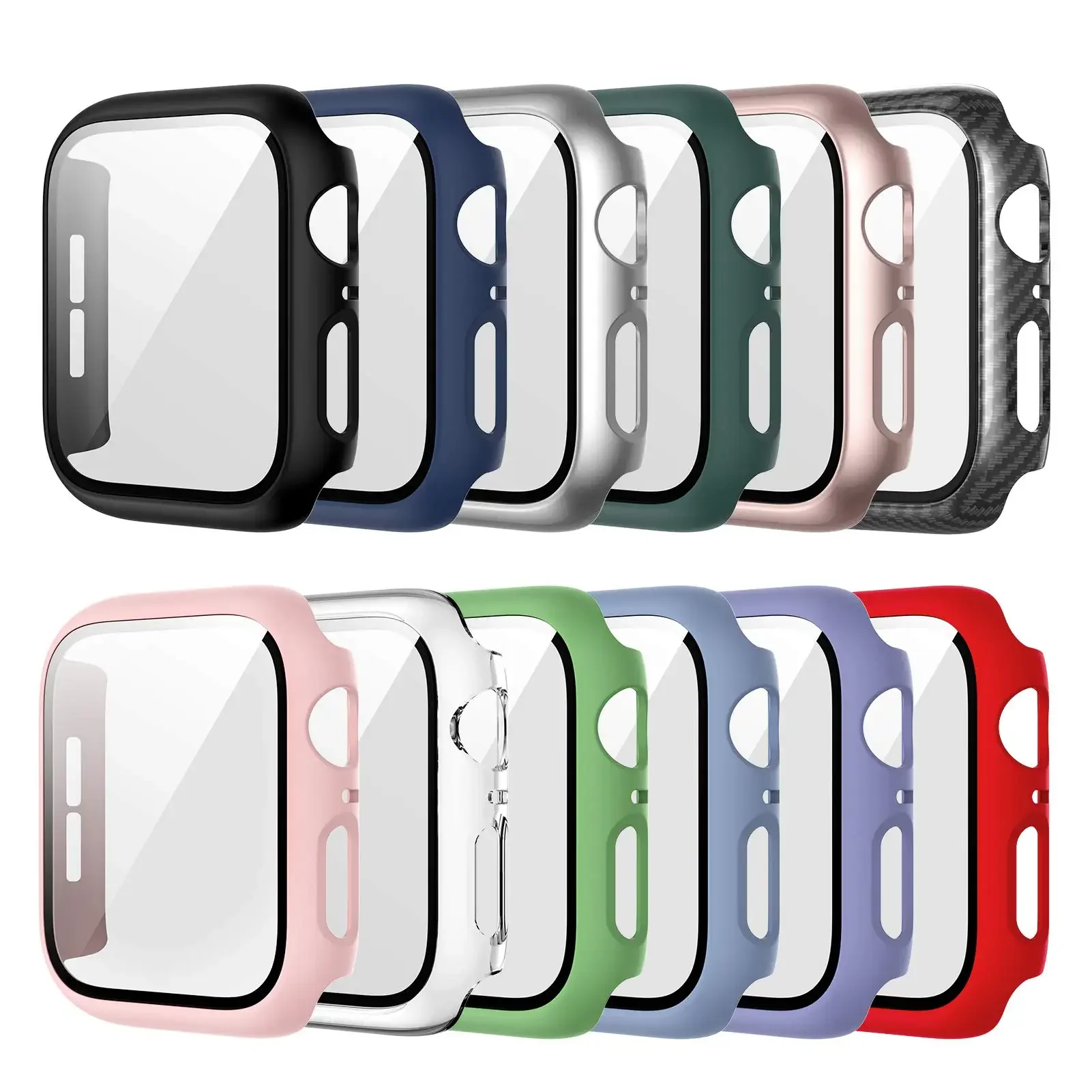ガラス + マット時計カバー Apple Watch ケース - Smartwatch Icon のレビューと価格