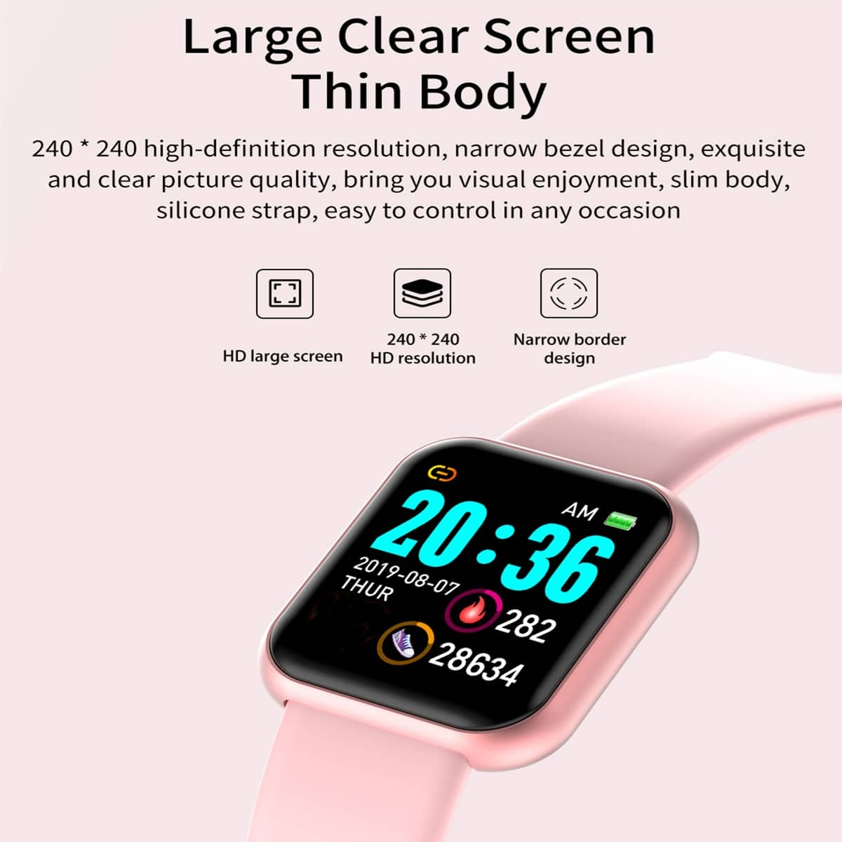 Bluetoothスマートスポーツウォッチ,防水フィットネス - Smartwatch Icon のレビューと価格