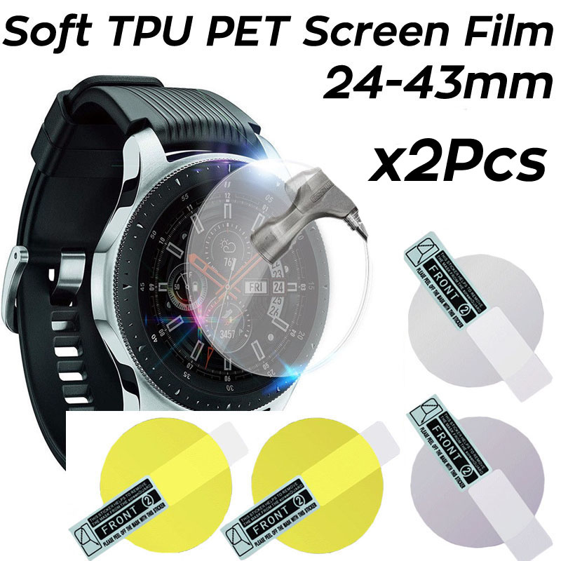2 個ソフトヒドロゲルフィルムアンチスクラッチ保護フィルムカ - Smartwatch Icon のレビューと価格