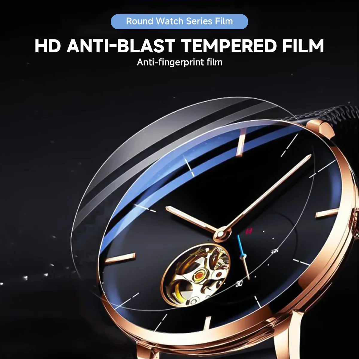 26-46 ミリメートルユニバーサル強化ガラススマートウォッ - Watch Face Protector のレビューと価格