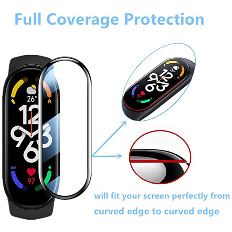 3D フルスクリーンプロテクター Xiaomi Mi バンド - Smartwatch Case のレビューと価格
