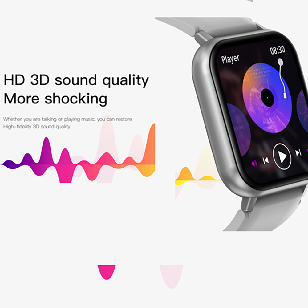 男性と女性のための青い防水時計,24時間の健康モニター,10 - Smartwatch Face のレビューと価格
