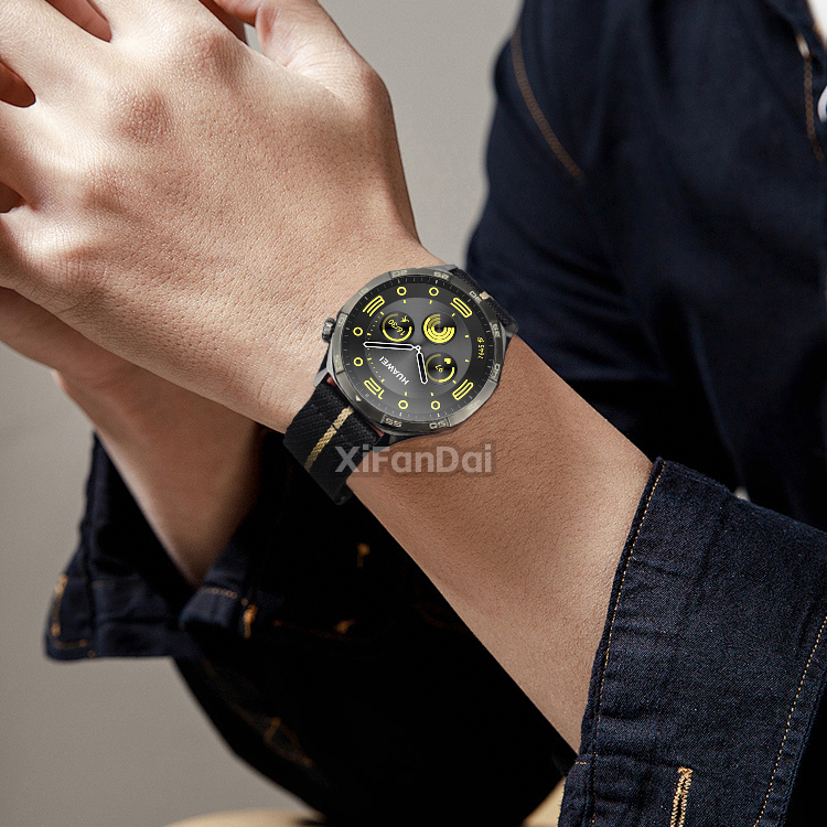 Huawei watch4pro ウォッチストラップ ナイロ - Nylon Nato Strap のレビューと価格