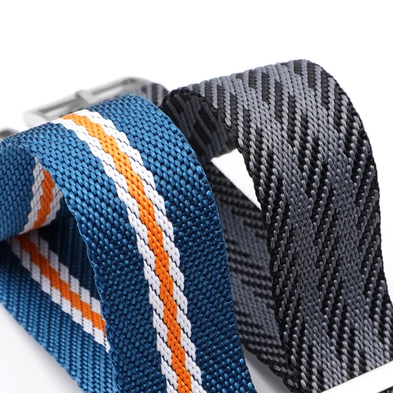 メンズ織りキャンバスナイロンストラップ,ミリタリーストライプ - Nylon Nato Strap のレビューと価格