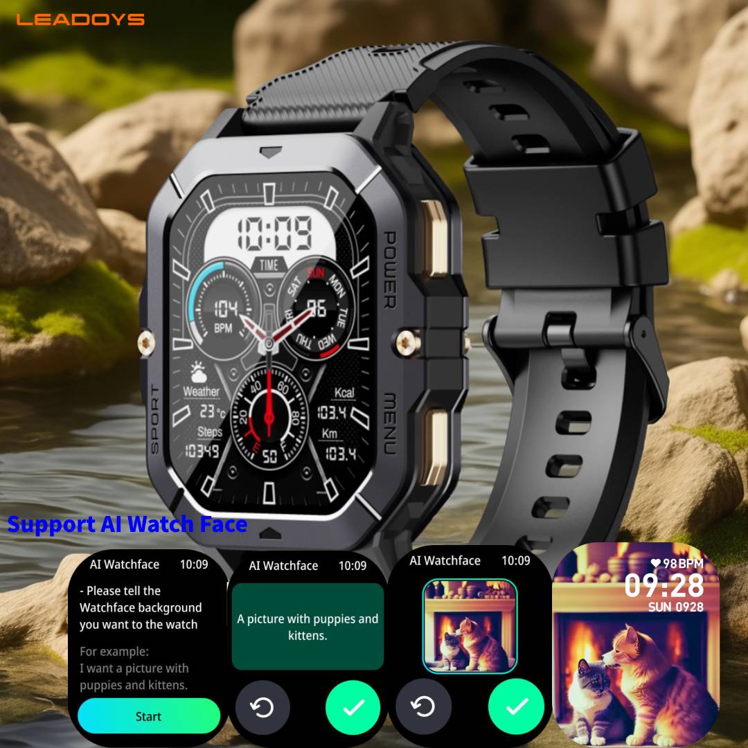 Leadoys C28 スマートウォッチ、2.02インチフル - Smartwatch Face のレビューと価格