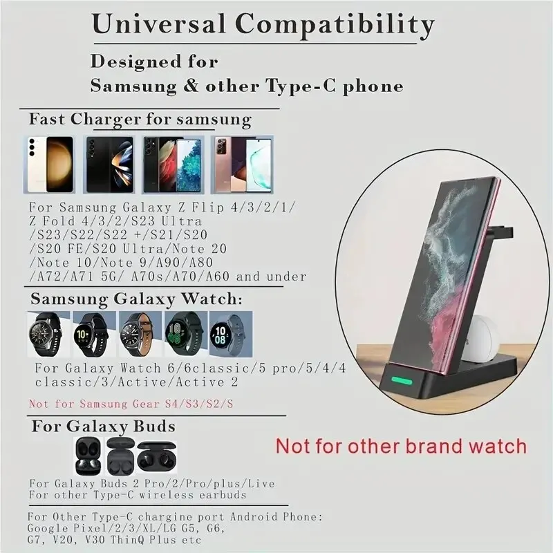 高速ワイヤレス充電ステーション,Samsung s24,s2 - Smartwatch Ac のレビューと価格
