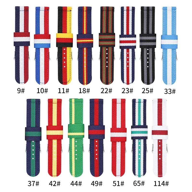 20 ミリメートル 22 ミリメートル織ナイロンストラップサ - Nylon Nato Strap のレビューと価格