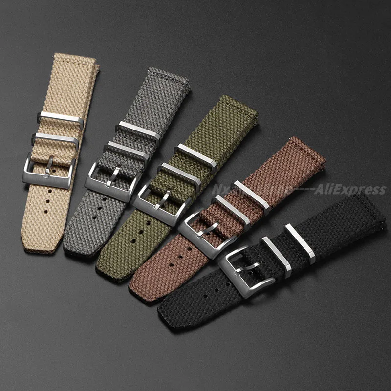 20 ミリメートル 22 ミリメートルナイロンコットン時計ス - Nylon Nato Strap のレビューと価格