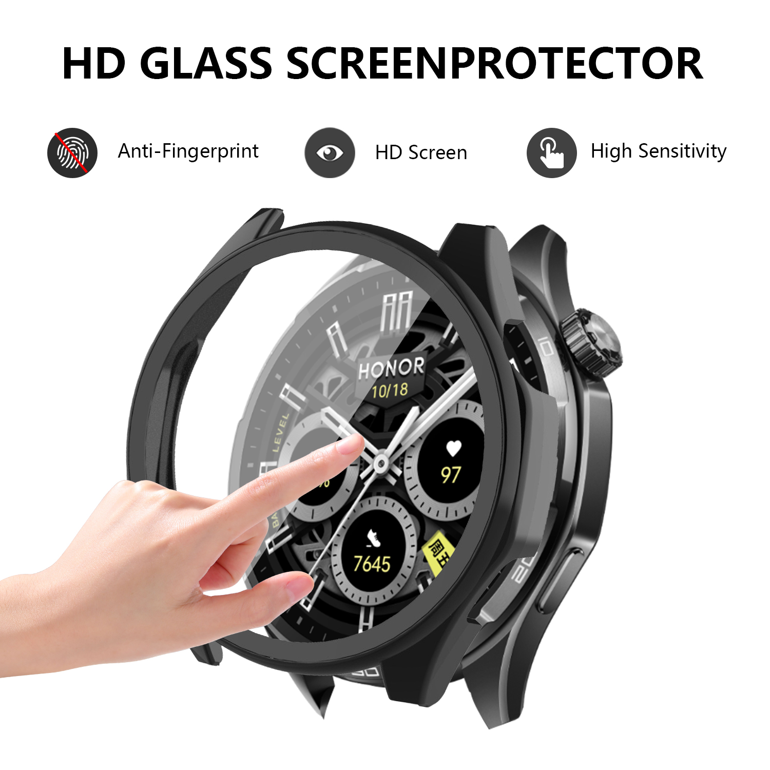 For Honor Watch 6 Plus ケース PC  - Watch Face Protector のレビューと価格