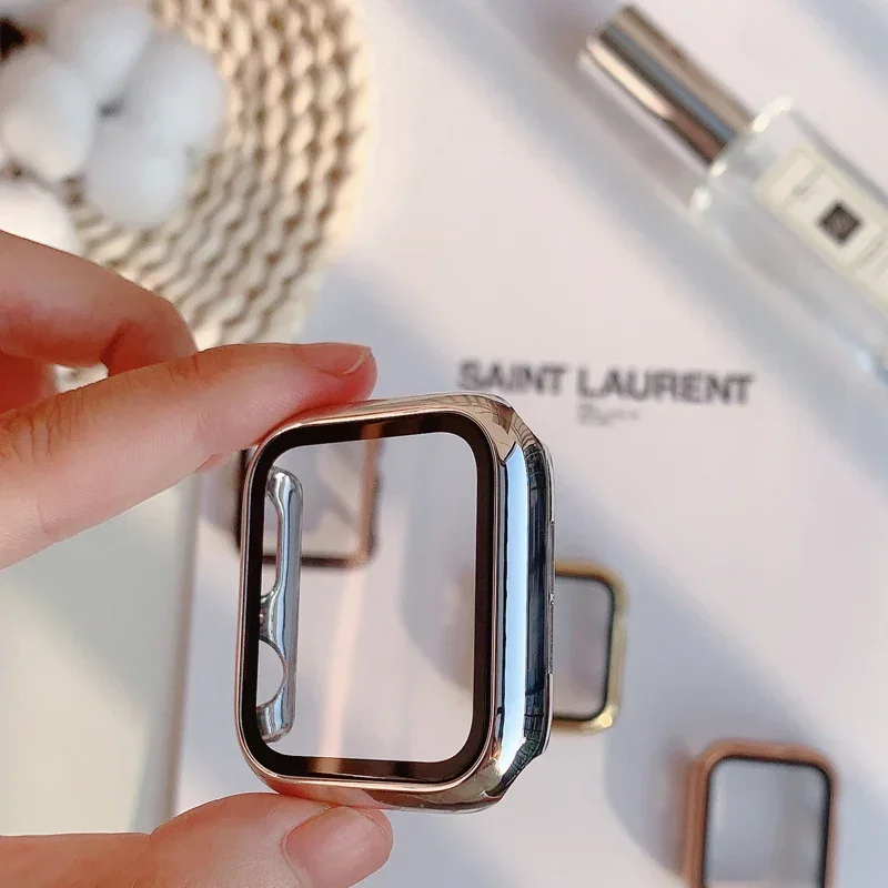 Apple Watch用ガラスおよびケース,保護バンパー,i - Smartwatch Icon のレビューと価格