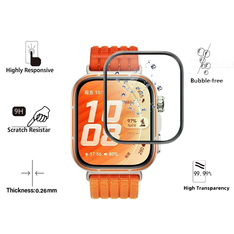 ソフト強化ガラス Huawei Watch Fit 5 Pr - Watch Face Protector のレビューと価格
